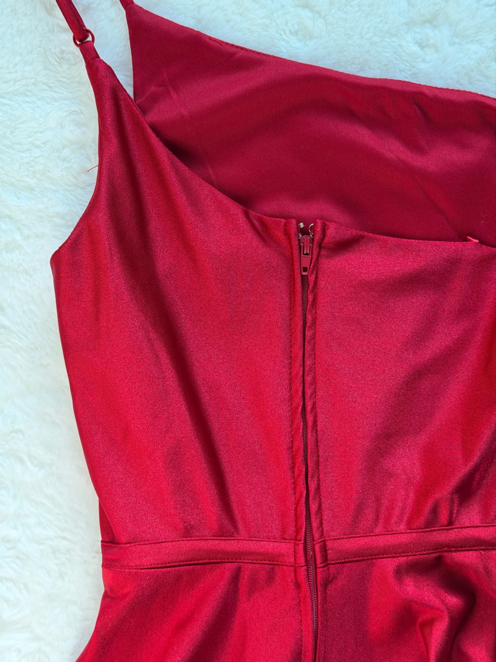 City Studio One-Shoulder Scarlet Dress - Picture 4 of 6